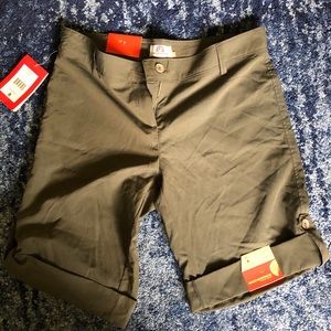 olive waterproof outdoor shorts